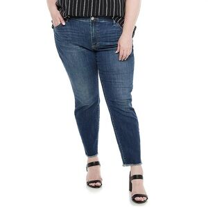 NWT Plus Size Sonoma Premium Mid-Rise Skinny Jeans - Medium Wash, Size 28W Short